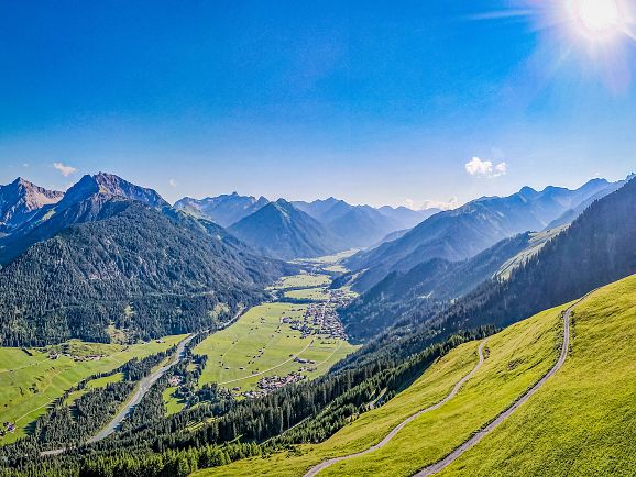 Summer in the Lech Valley landscapes and nature Elbigenalp and Bach